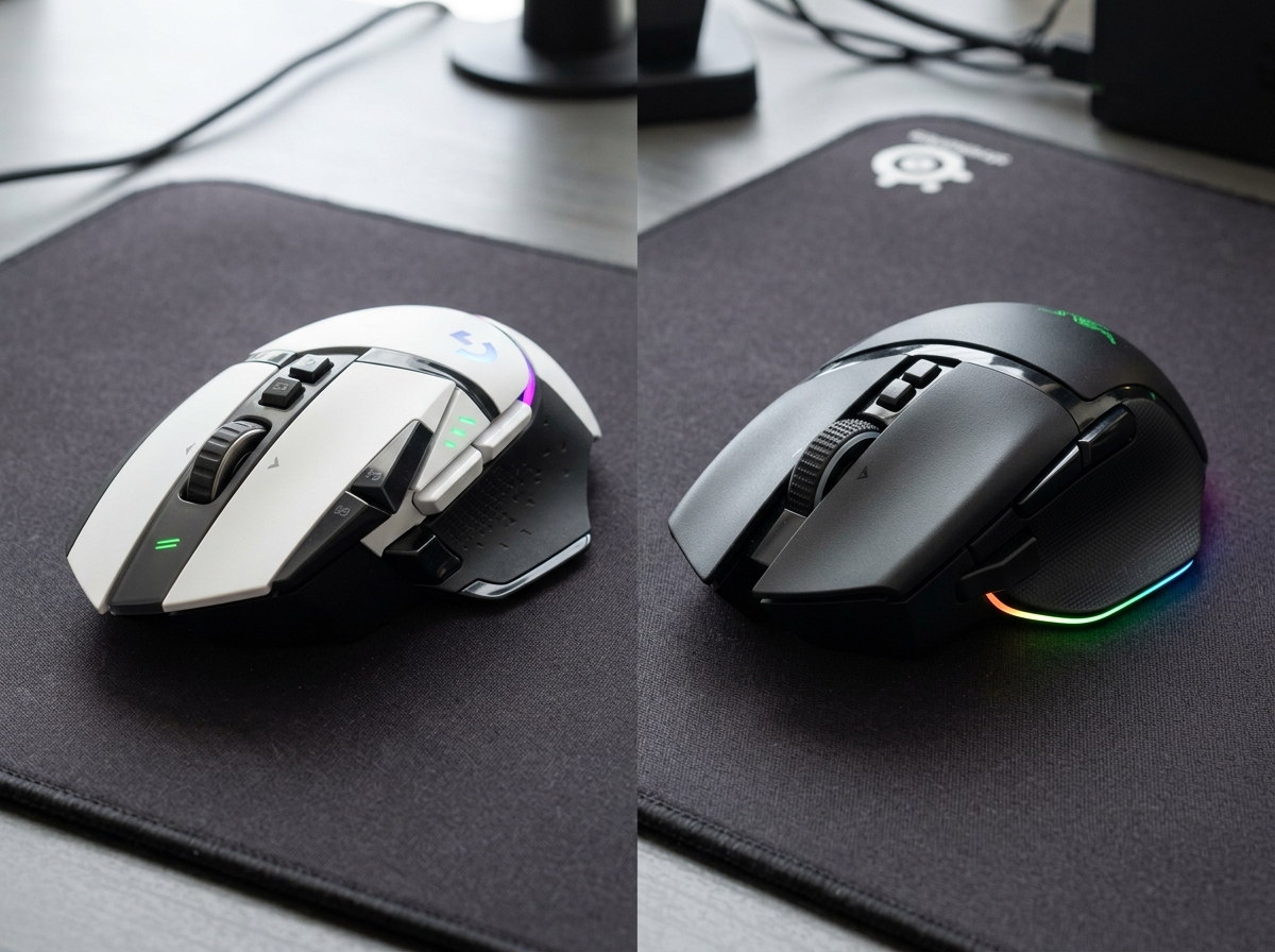 Logitech G502 X Plus vs Razer Basilisk V3 Pro side-by-side comparison