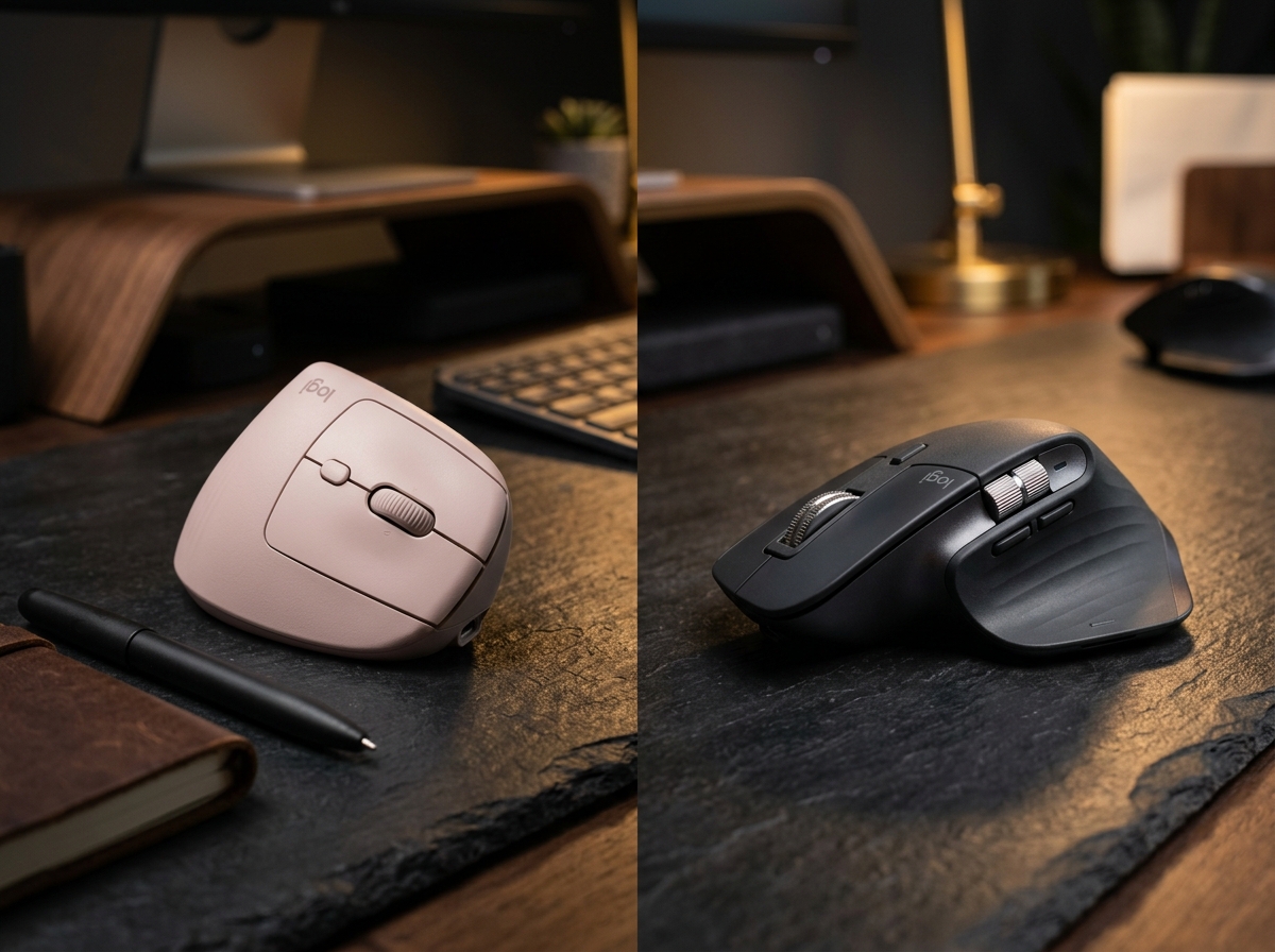 Logitech Lift Vertical vs Logitech MX Master 3S side by side comparison